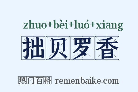拙贝罗香是什么意思的图片